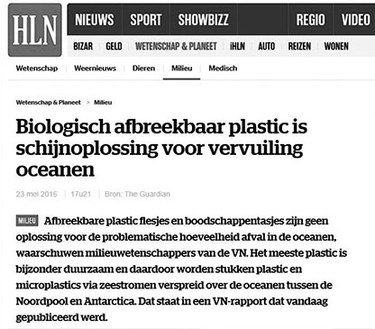 Biologisch afbreekbaar plastic